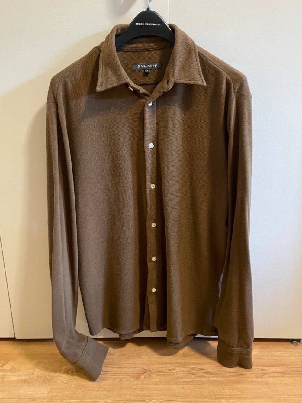 Heavyweight Cotton-Knit Button down